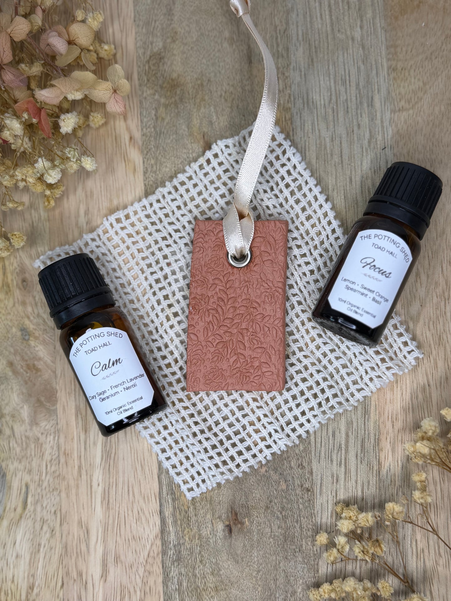 Handmade Clay Essential Oil Diffuser - Terracotta