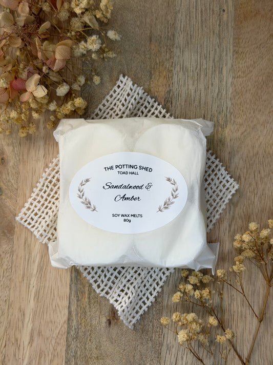 Sandalwood & Amber Handmade Soy Wax Melts