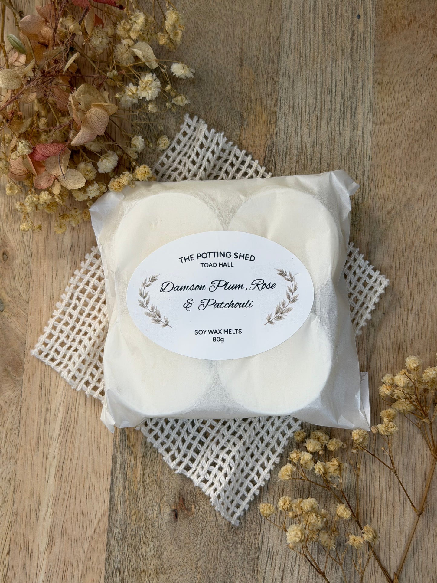 Damson Plum, Rose & Patchouli Handmade Soy Wax Melts